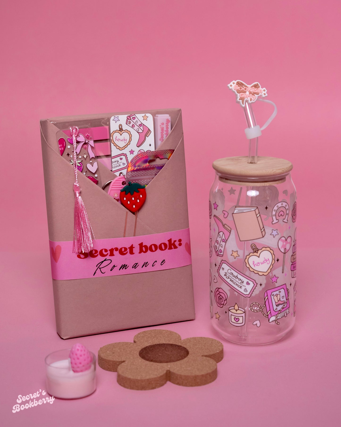 Combo Secret Book: Libro nuevo + vaso vidrio