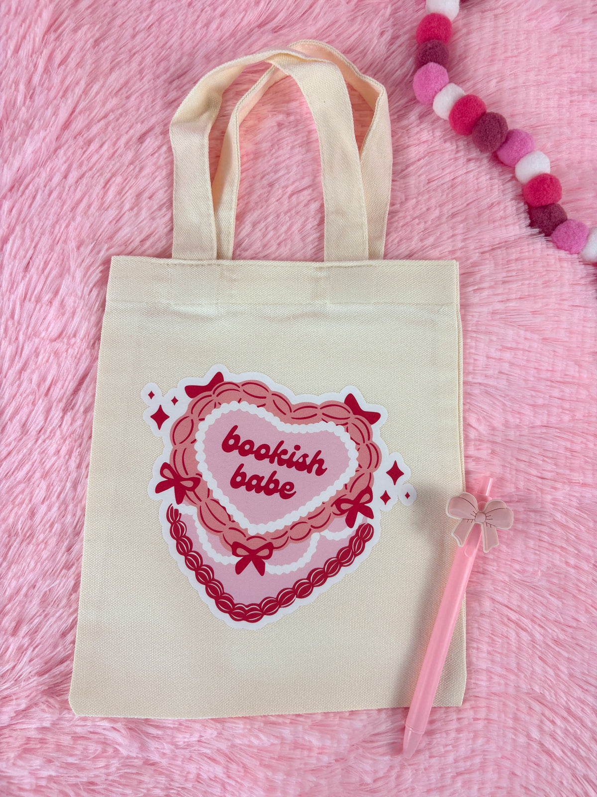 Mini Totebag - Bookish babe ❤️