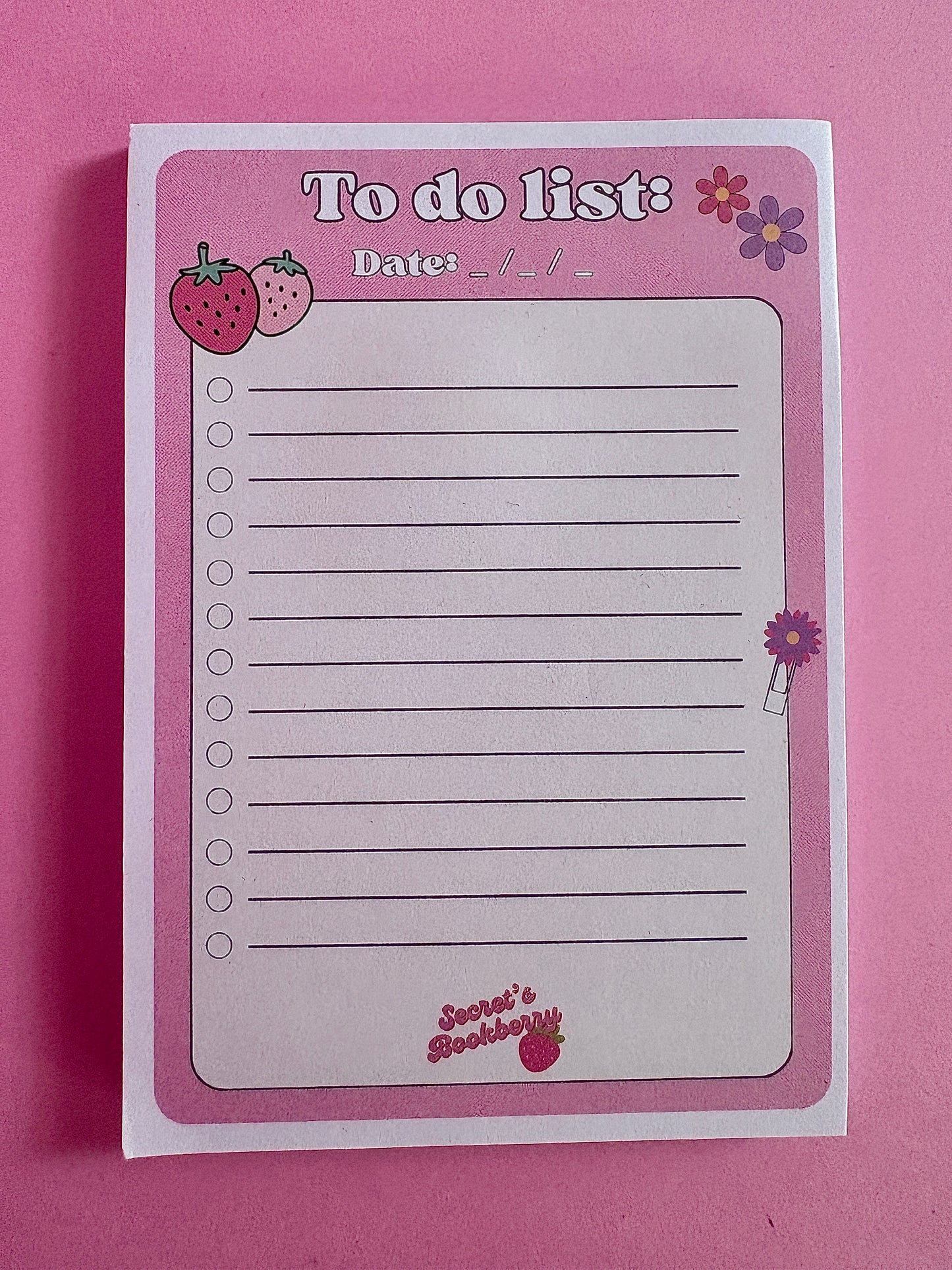 Bloc notas adhesivas - Diseño exclusivo de Secret’s Bookberry
