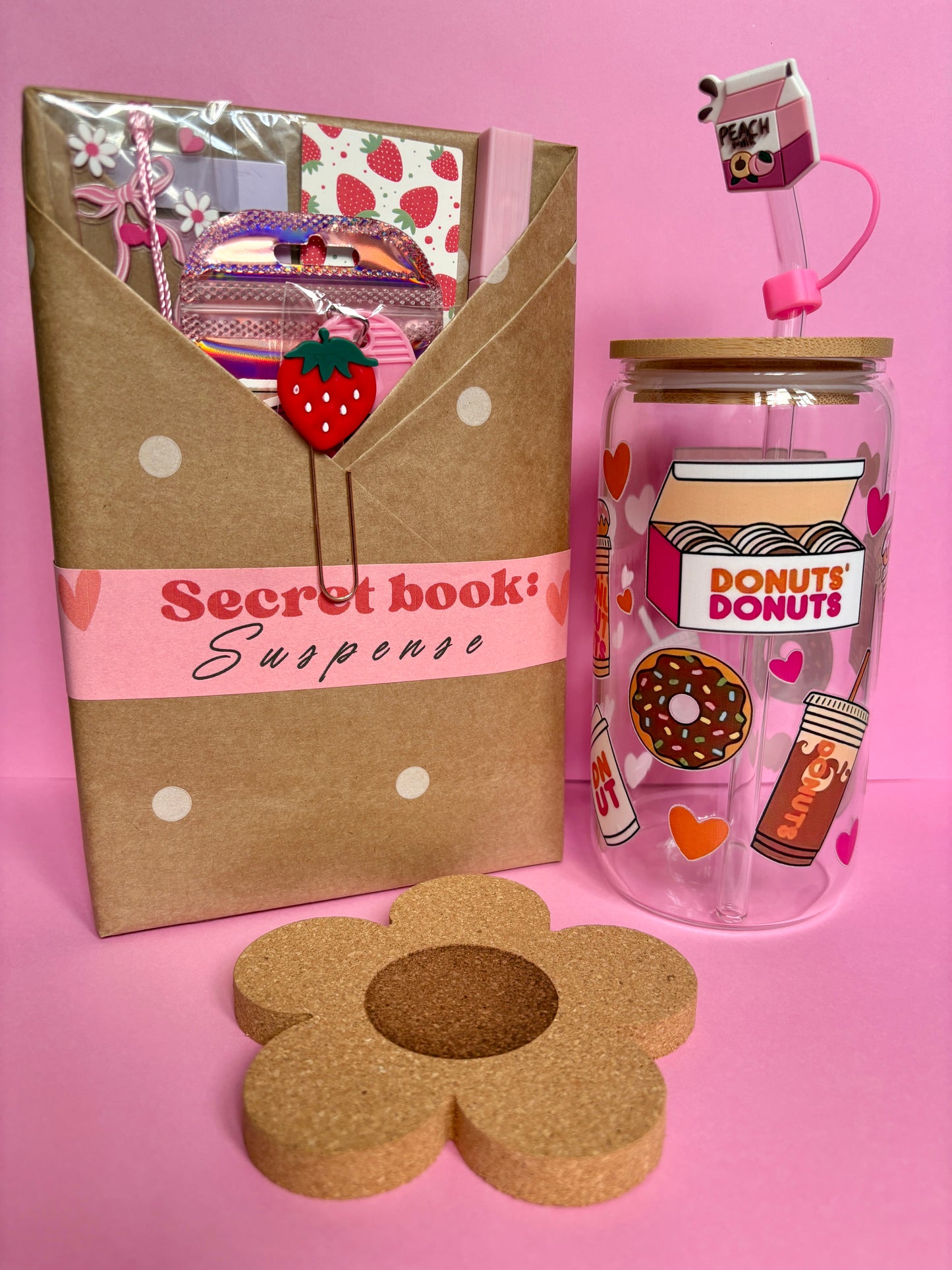Secret Book Combo: Libro nuevo + vaso vidrio