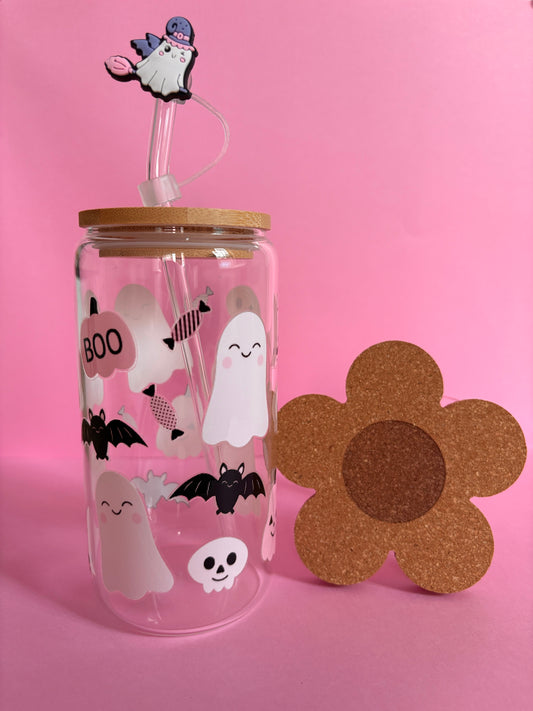 Vaso vidrio Halloween 👻