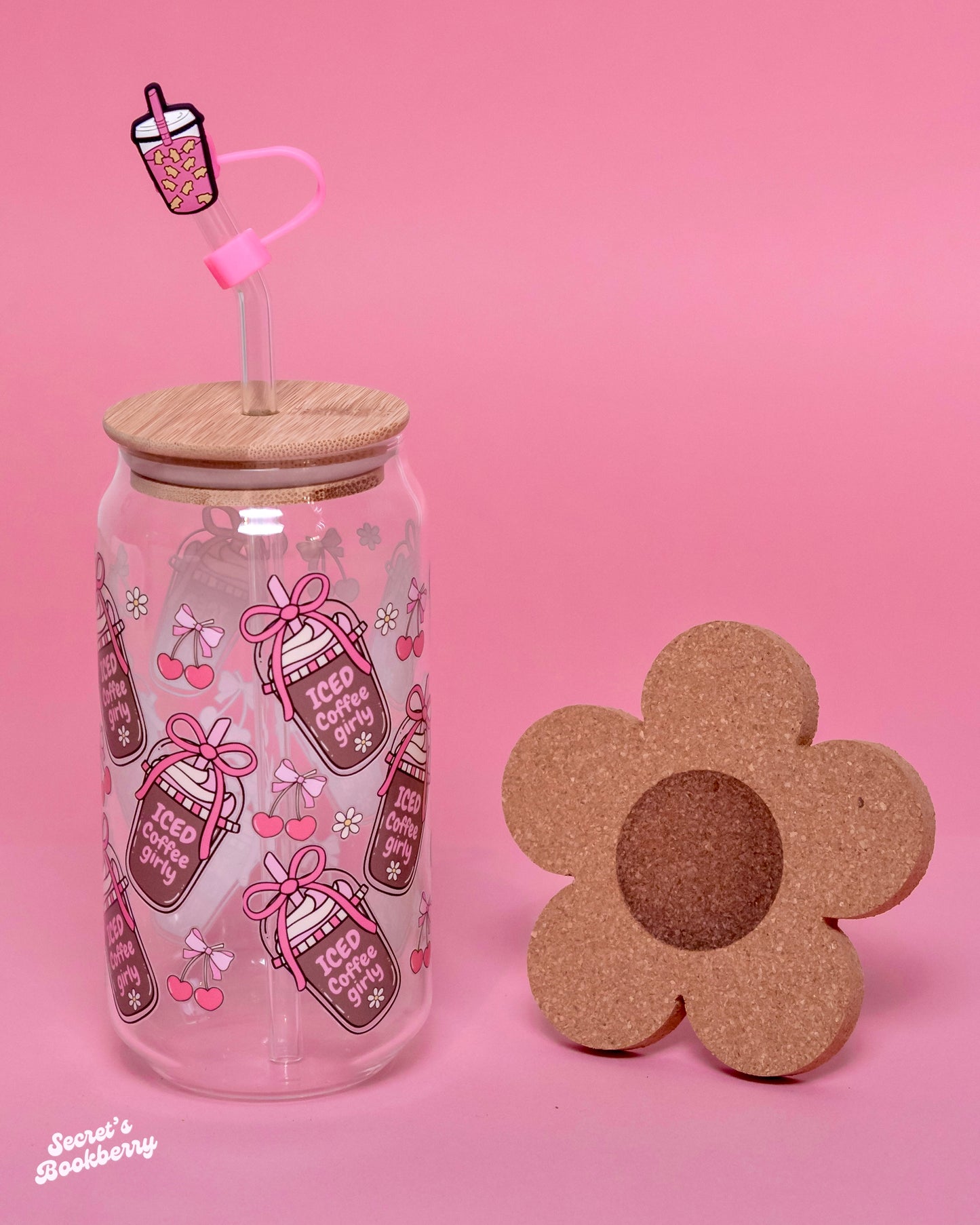 Vaso vidrio - Coffe Girly ☕️🎀
