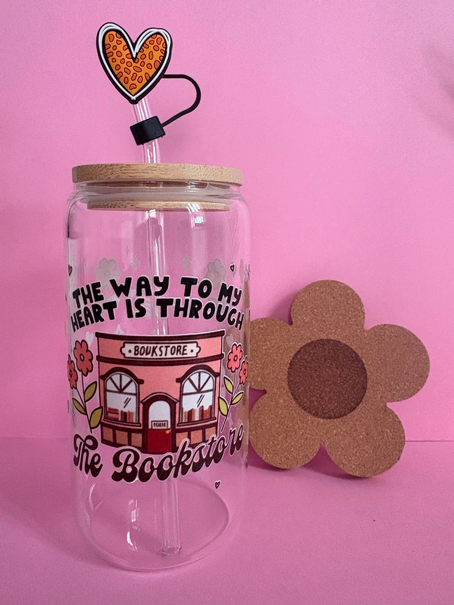 Vaso vidrio - Bookstore 📚