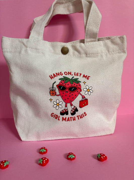 Mini Tote Bag - Strawberry