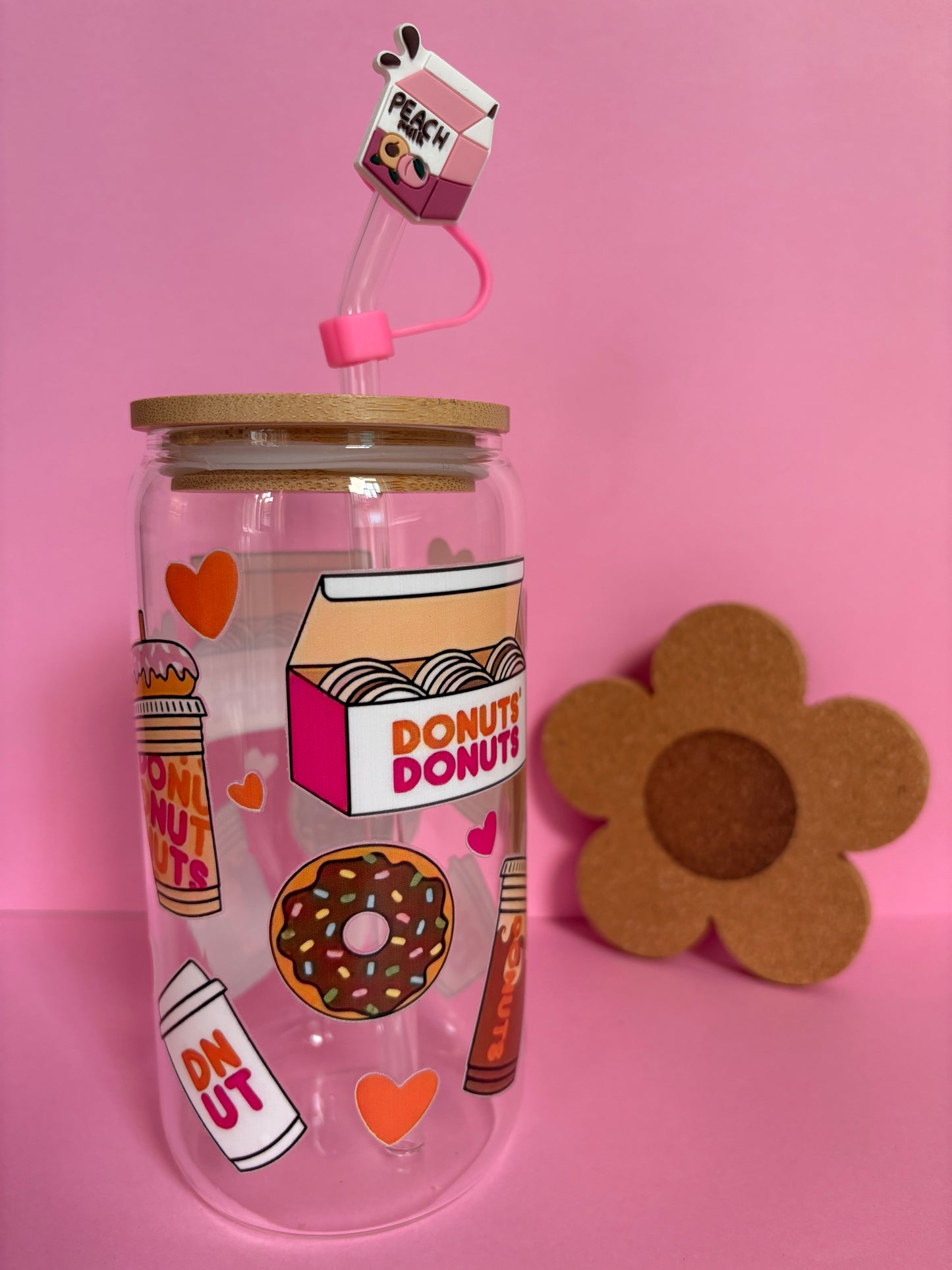 Vaso vidrio - Dónuts 🍩