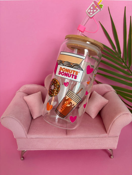 Vaso vidrio - Dónuts 🍩