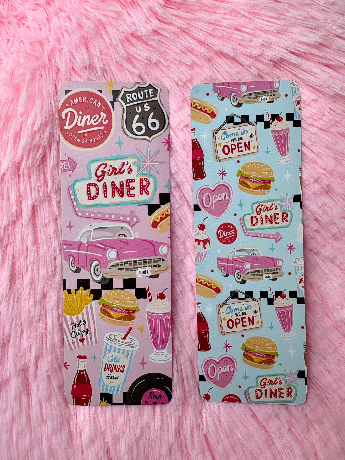 Marcapáginas Girl’s Diner 🥤🍔🚕