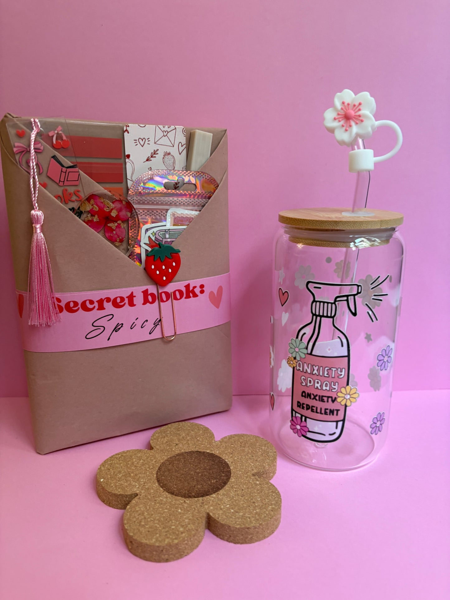 Secret Book Combo: Libro nuevo + vaso vidrio