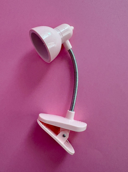 Mini luz LED de lectura rosa