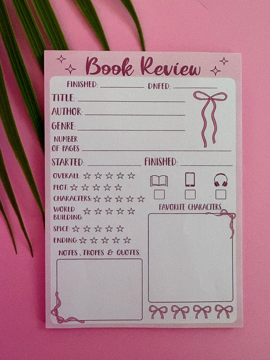Bloc notas adhesivas - Book Review (reseñas de libros) ✍🏼