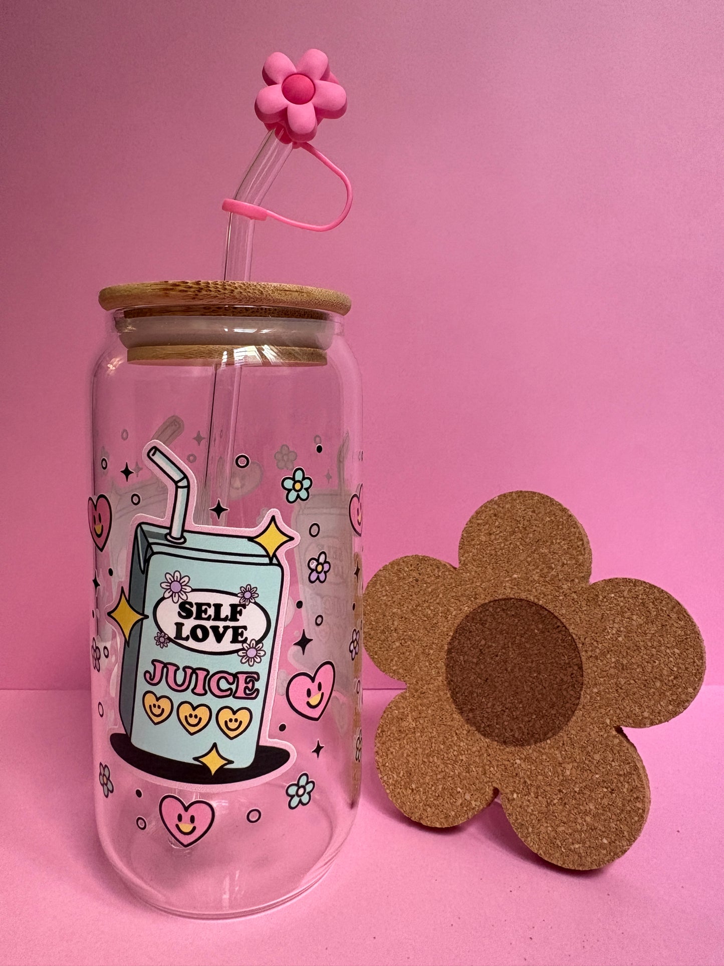 Vaso vidrio - Self love juice 🧃