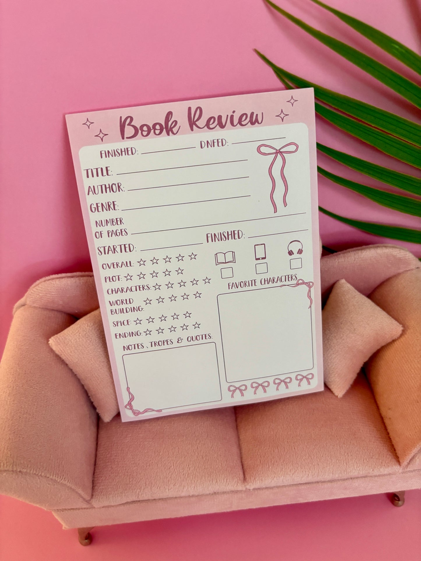 Bloc notas adhesivas - Book Review (reseñas de libros) ✍🏼