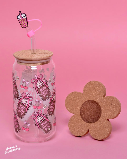 Vaso vidrio - Coffe Girly ☕️🎀