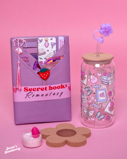 Combo Secret Book: Libro nuevo + vaso vidrio