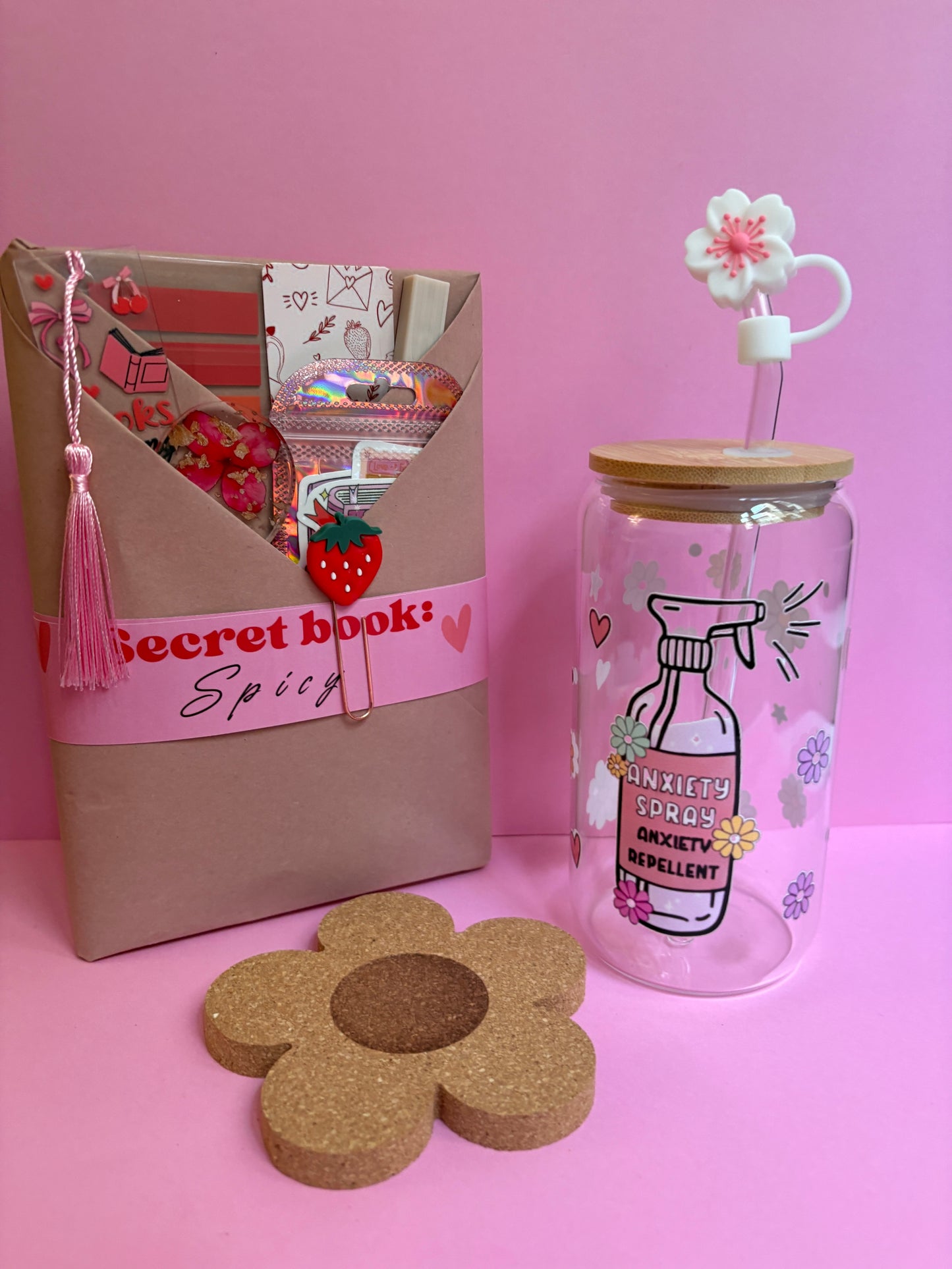 Secret Book Combo: Libro nuevo + vaso vidrio