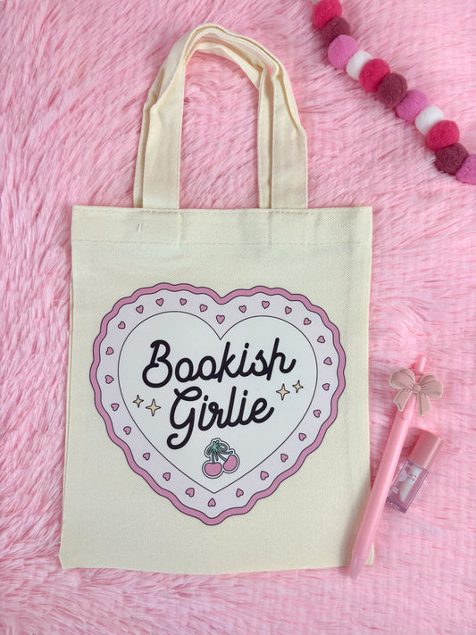 Mini Totebag - Bookish girlie 🩷🎀