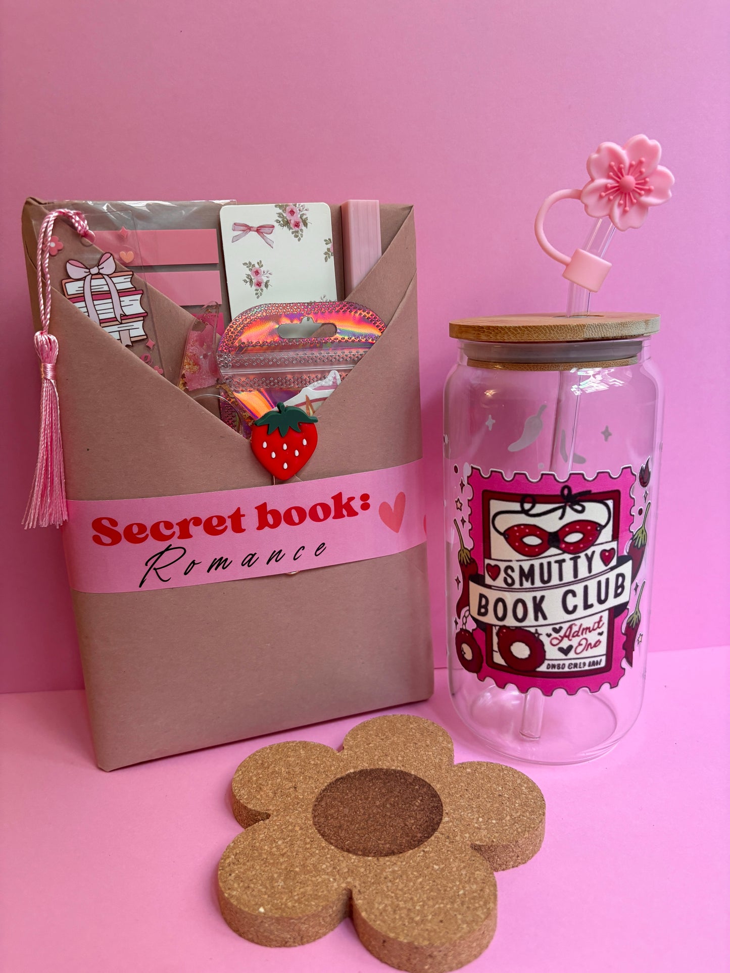 Secret Book Combo Económico: libro de segunda mano + vaso vidrio