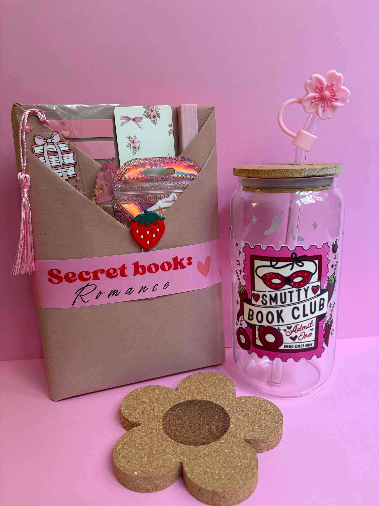 Secret Book Combo: Libro nuevo + vaso vidrio