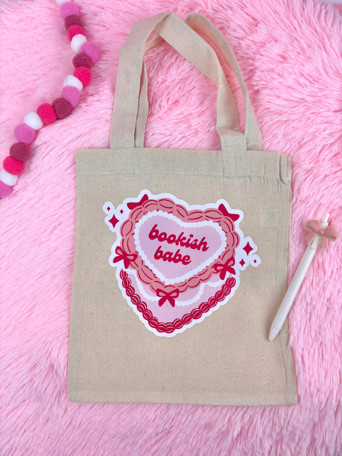 Mini Totebag - Bookish babe ❤️