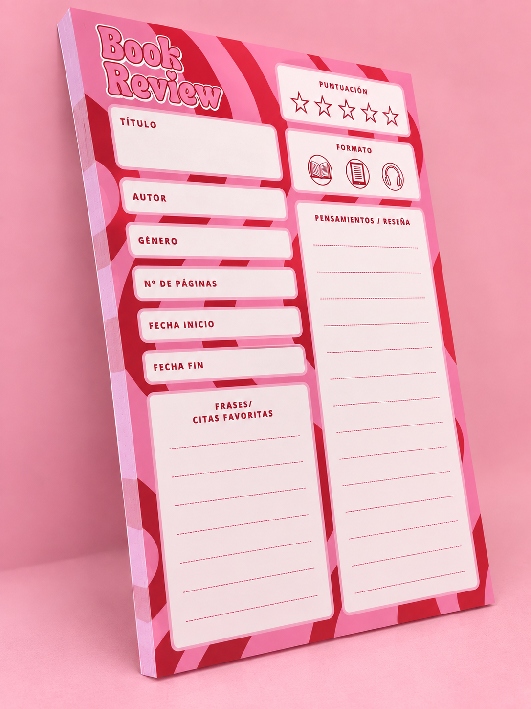 Bloc notas adhesivas grande - Book Review (reseñas de libros) ✍🏼